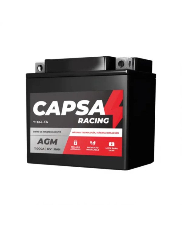 BATERIA 12V YTX4L-FA 50 CCA CAPSA