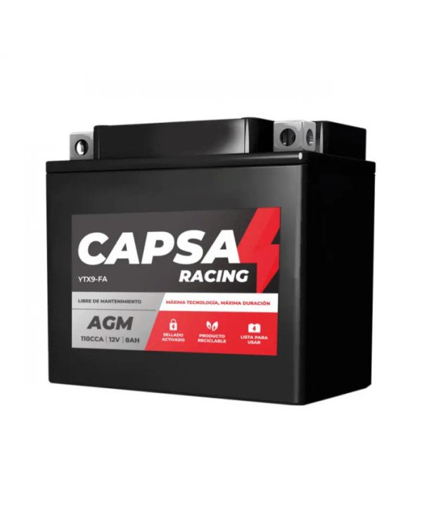 BATERIA 12V YTX9-FA 100 CCA CAPSA