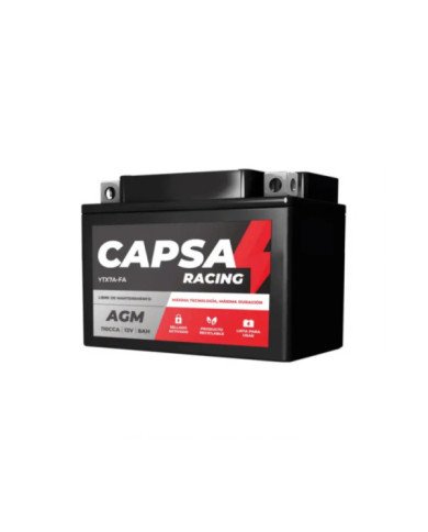 BATERIA 12V YTX7A-FA 90 CCA CAPSA