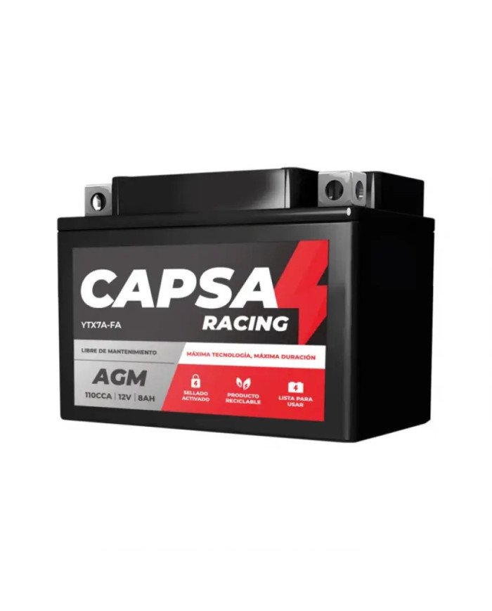 BATERIA 12V YTX7A-FA 90 CCA CAPSA