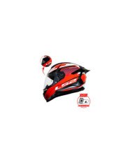 CASCO LS2 INTEGRAL F802 IMPACT ROJO/BLANCO VPHOTOCROM