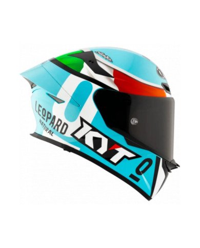 CASCO KYT INTEGRAL TT-REVO LEOPARD REPLICA TRICOLORE