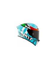 CASCO KYT INTEGRAL TT-REVO LEOPARD REPLICA TRICOLORE