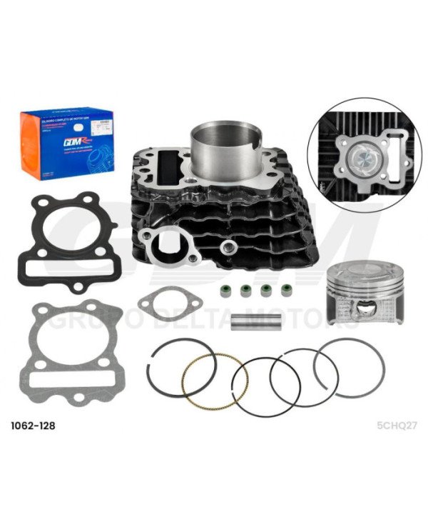 CILINDRO KIT DISCOVER 125-ST (54MM) 4 VAL/NEGRO