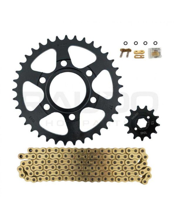 KIT ARRASTRE JC/AD 520H O-RING 120L 37T/13T RAUDO
