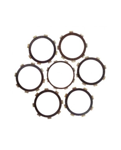 DISCOS DE EMBRAGUE (SETX7)(C/DISCO DELGADO) PULSAR 200NS FI/ KTM 200/200RS ENDURANCE
