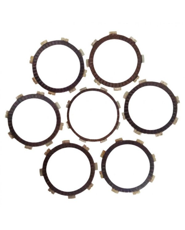 DISCOS DE EMBRAGUE (SETX7)(C/DISCO DELGADO) PULSAR 200NS FI/ KTM 200/200RS ENDURANCE