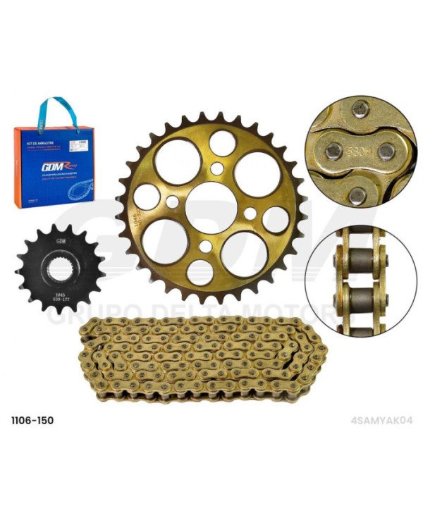 KIT ARRASTRE ATV150 530H-120L 32T/17T GDM