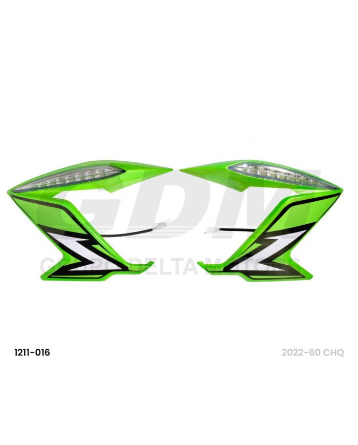 TAPA LATERAL TANQUE R/L  ITK 150SZ VERDE GDM