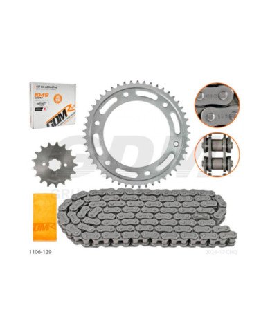 KIT ARRASTRE 428H C/ORRING 130L-49T-17T HONDA XR150 OEM GDMR