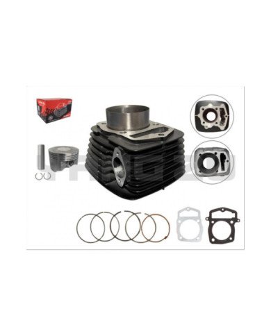 CILINDRO KIT TEKKEN 250 (2 VALVULAS)CADENILLA(250CC,65.5MM,15MM)(AIRE)(ANILLO ATG)NEGRO