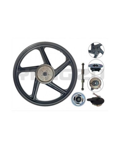 ARO POST 1.85X18 POST NEXUS 150CH(JH/CG1)(F/ZAPATA 130MM)  ALEACION(1CATALINA 38T)(C/EJE 15X230MM)NEGRO