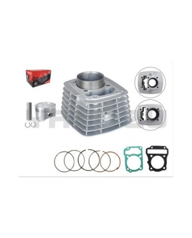 CILINDRO KIT HONDA CB1/CGX125 CADENILLA(125CC,52.5MM,12MM)(AIRE)GRIS