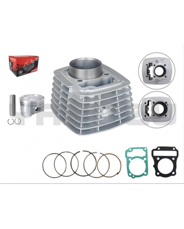 CILINDRO KIT HONDA CB1/CGX125 CADENILLA(125CC,52.5MM,12MM)(AIRE)GRIS