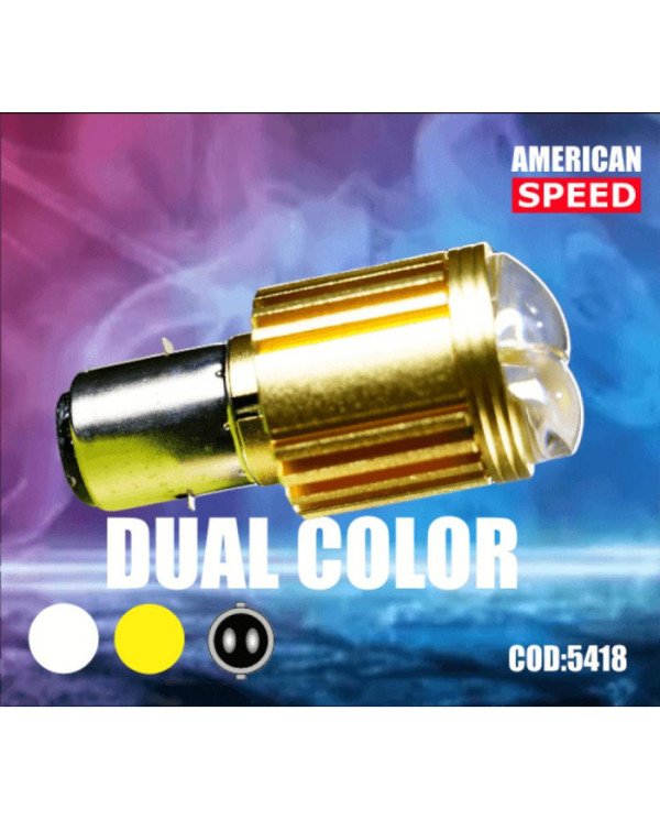 FOCO LED BOMBILLO BA20D GL 15W 1500LM DUAL LASER