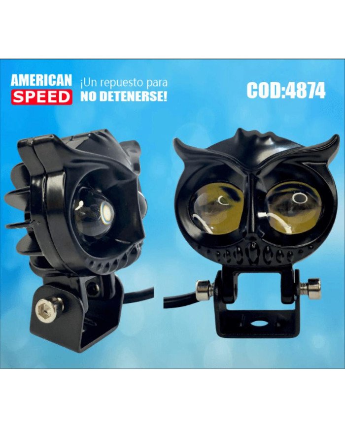 FARO EXPLORADORA BUHO DUAL COLOR Y/W FLASH 42W 4800 LM
