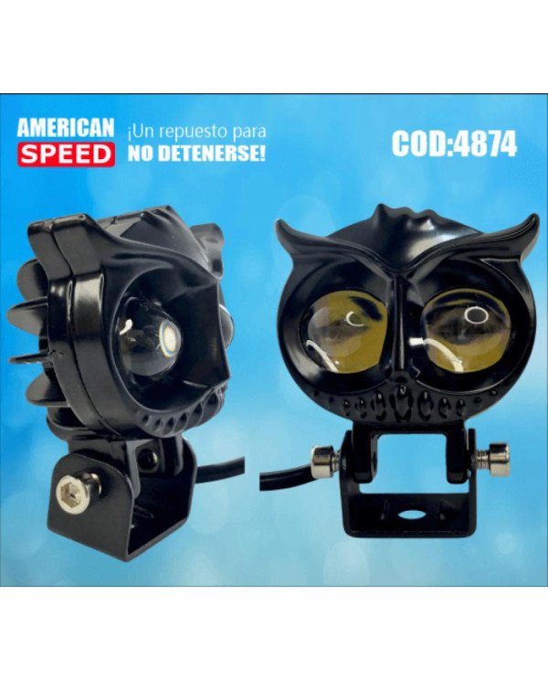 FARO EXPLORADORA BUHO DUAL COLOR Y/W FLASH 42W 4800 LM