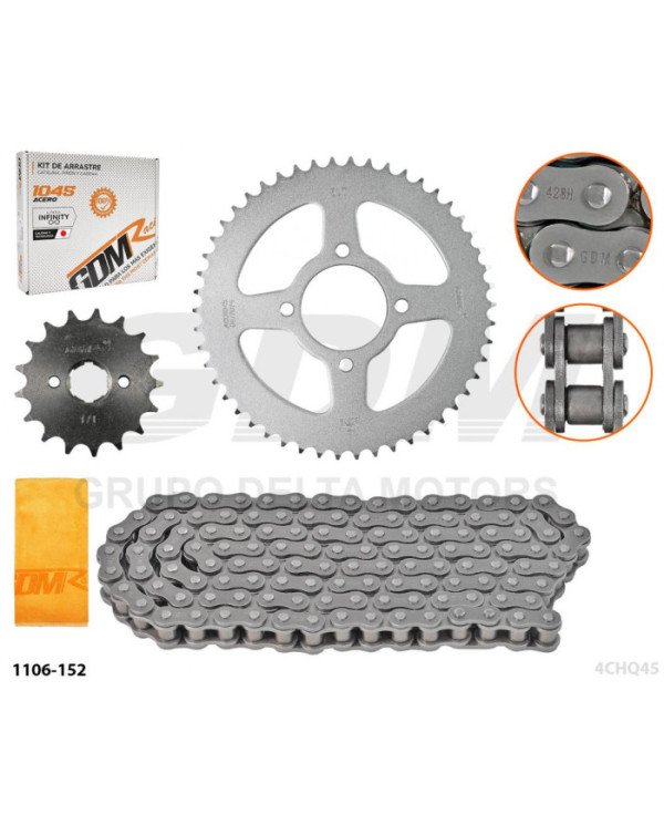 KIT ARRASTRE OEM BROSS CH 428H-132L 50T/17T INFINITY