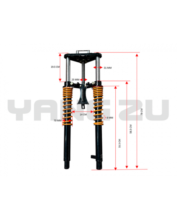 TELESCOPICO R/L CARGUERO ZS200 C/BASE AMAR-ROJ