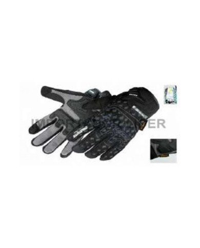GUANTES LARGOS MT-40 NEGRO REFLECTIVOS MADMOTOR PAR - XL