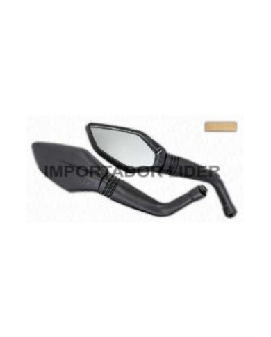ESPEJO NEGRO 10MM (R-L) PAR - COMPATIBLE CON KTM-200