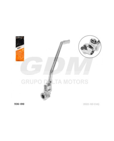 PEDAL ARRANQUE BROSS CROMO  GDM