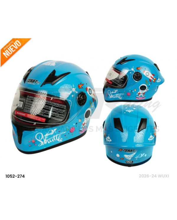 CASCO  INTEGRAL KIDS NIÑA/NIÑO RACING SIRIO-506