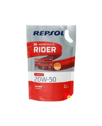 ACEITE REPSOL RIDER TOWN 4T 20W50 BOLSA