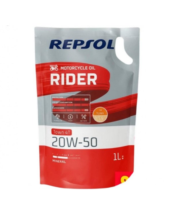 ACEITE REPSOL RIDER TOWN 4T 20W50 BOLSA