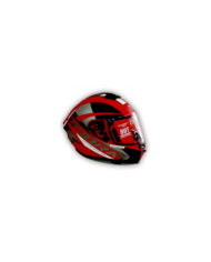 CASCO FIBRA GIGA SEALS NEGRO/ROJO/BLANCO MATE TALLA L-XL