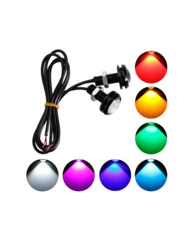 FOCO LED OJO AGUILA  AMBAR
