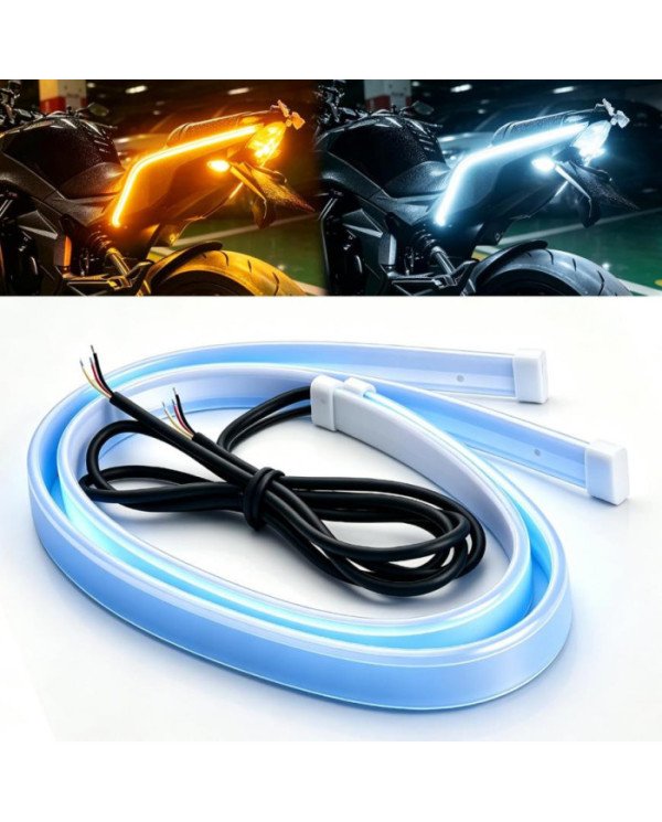 CINTA TIRA LED DUAL BLANCO-AMBAR 30 CM