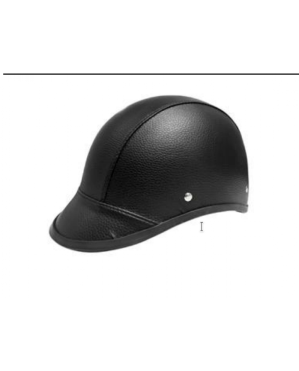 CASCO POLICIA FORRADO CUERO NEGRO