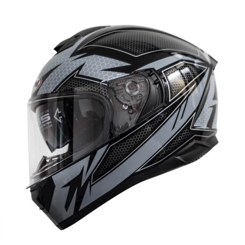 CASCO INTEGRAL D/VISOR JHM802 EVOLVE NG/MATE GRIS L