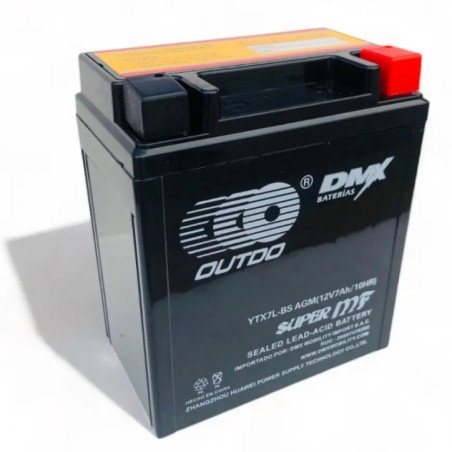 BATERIA 12V YTX7L-BS SECA OUTDO (UTX7L-BS)
