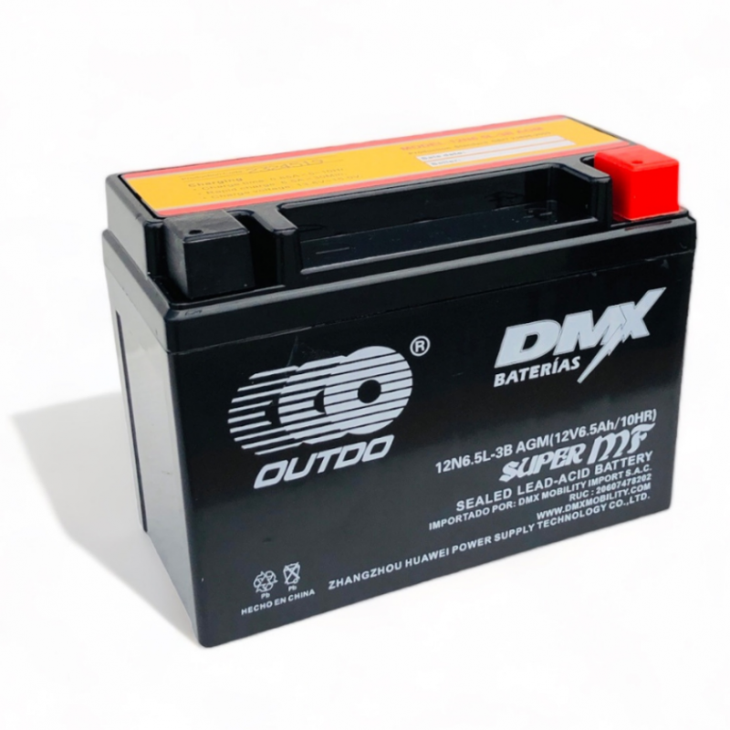 BATERIA 12V 12N6.5L-3B SECA OUTDO (YB6.5L-BS)