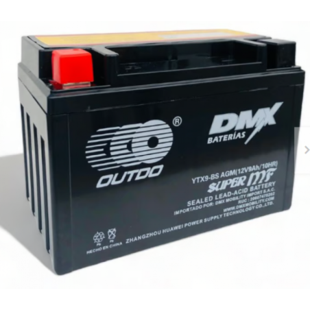 BATERIA 12V YTX9-BS SECA OUTDO (UTX9-BS)