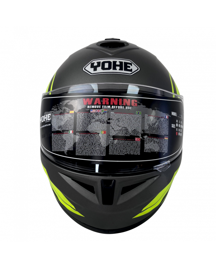 CASCO YOHE INTEGRAL FF966 NG/MAT-RJ/BL-NG/GR L,XL